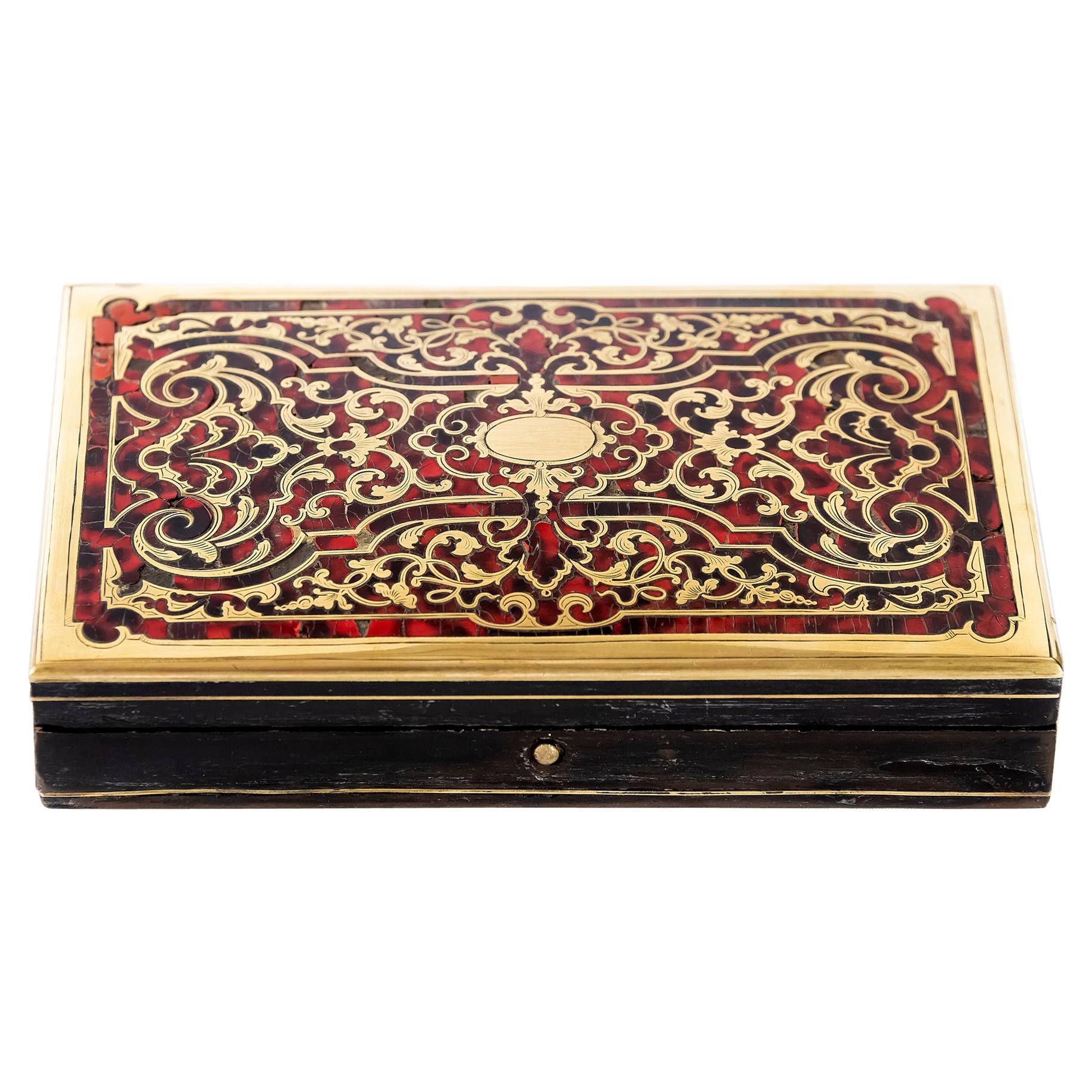 Antique French Boulle Box