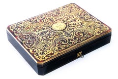 Antique French Boulle Box with Game Elements