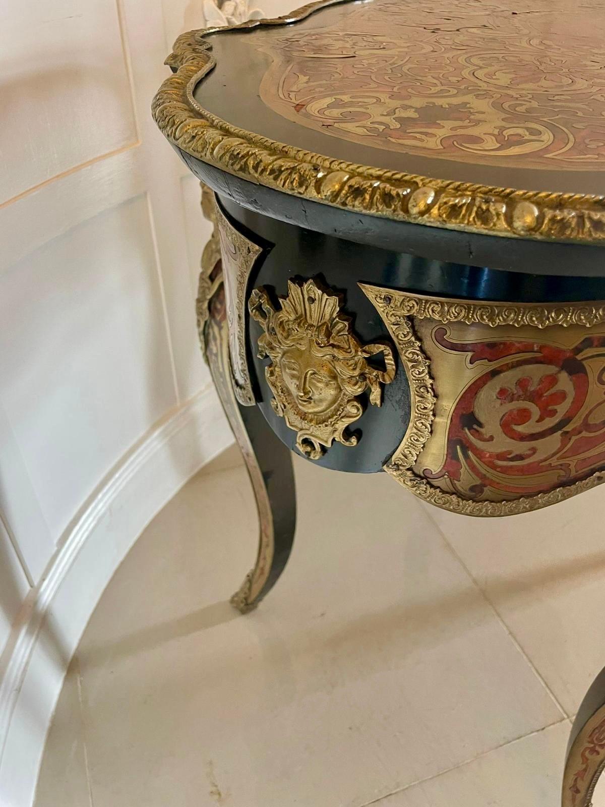 Antique French Boulle Centre Table For Sale 5