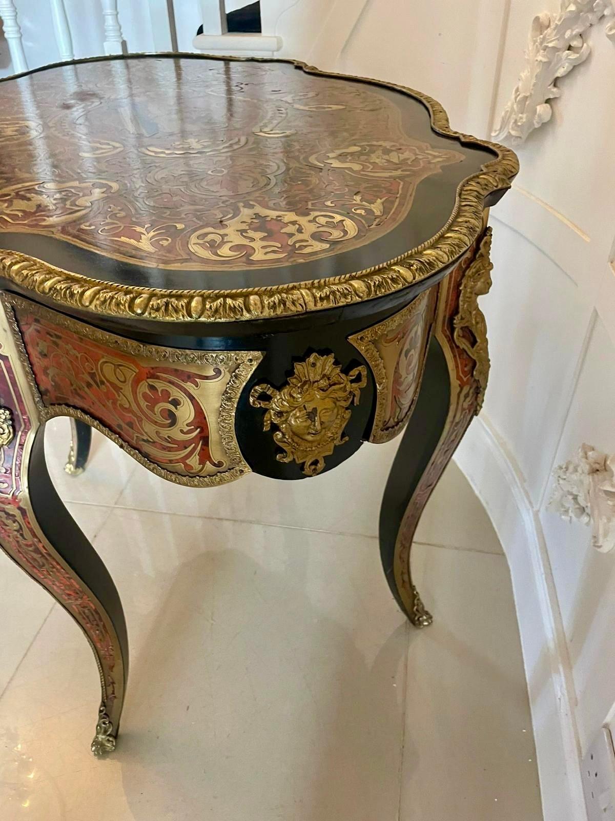 Antique French Boulle Centre Table In Good Condition For Sale In Suffolk, GB