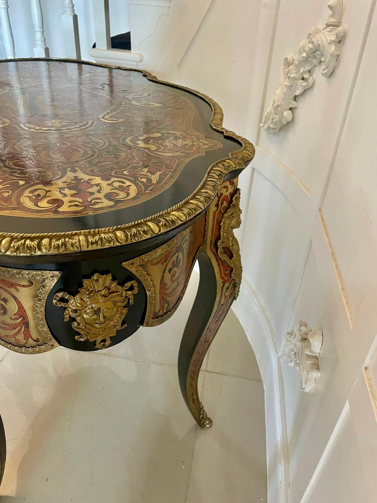19th Century Antique French Boulle Centre Table For Sale