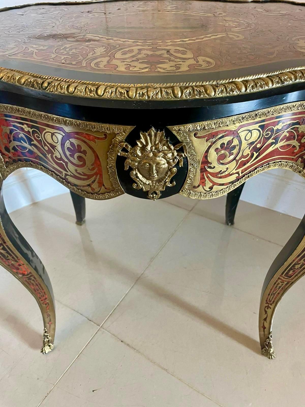 Antique French Boulle Centre Table For Sale 2