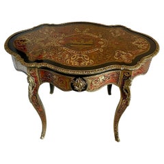 Table centrale française ancienne Boulle