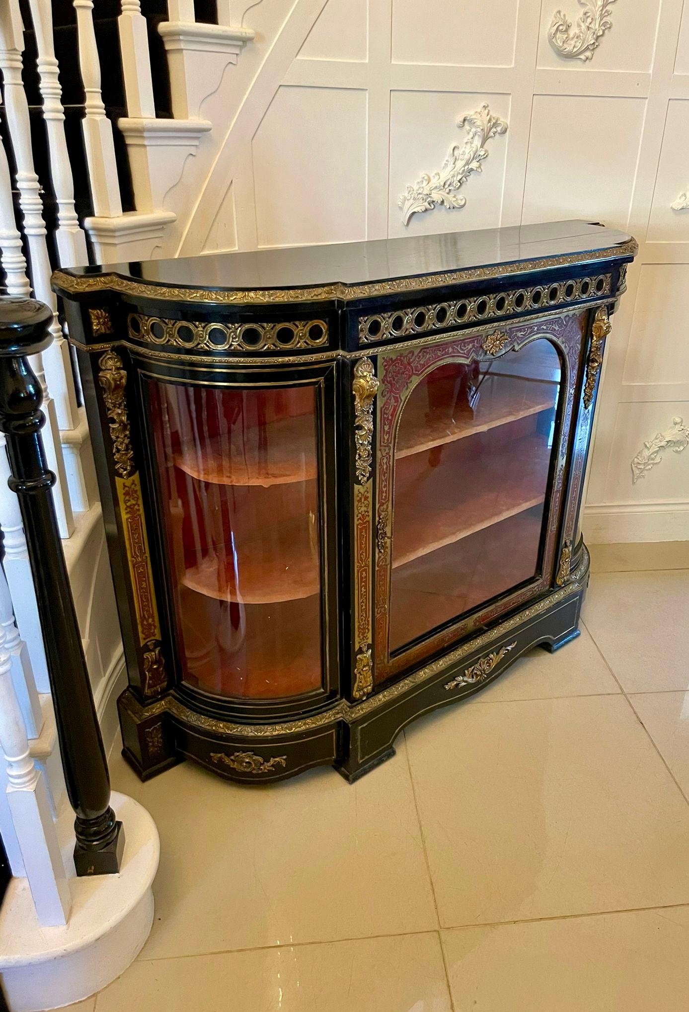 Antique French Boulle Display Cabinet in vendita 1
