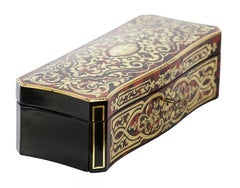 Ancienne boîte française en marqueterie Boulle Napoléon III