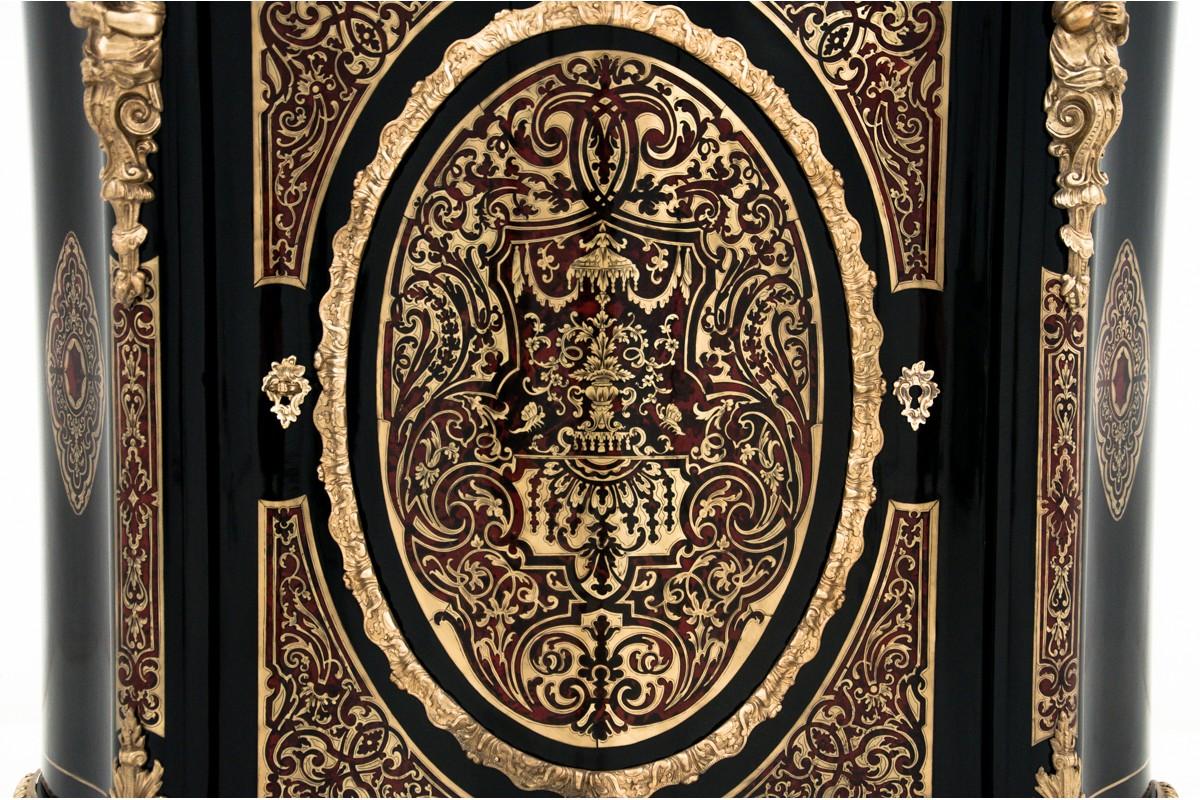 Antique French Boulle Napoleon III Inlaid Cabinet 5