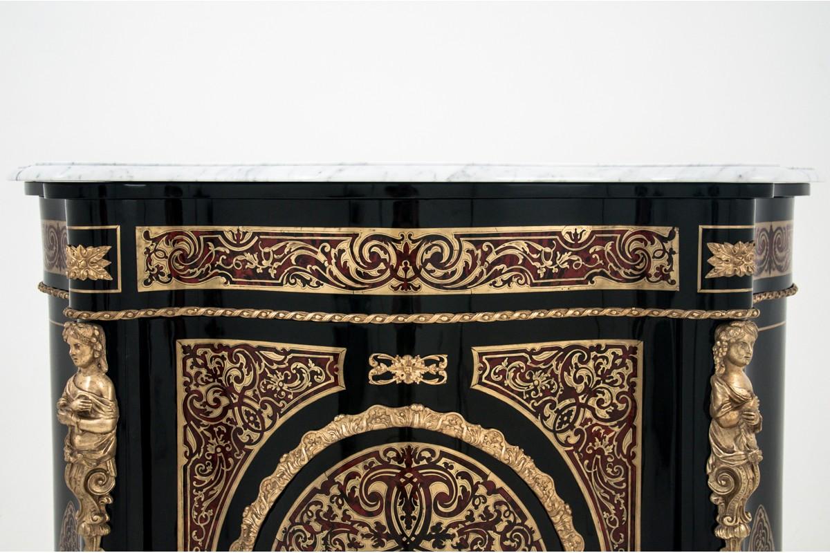 Late 19th Century Antique French Boulle Napoleon III Inlaid Cabinet