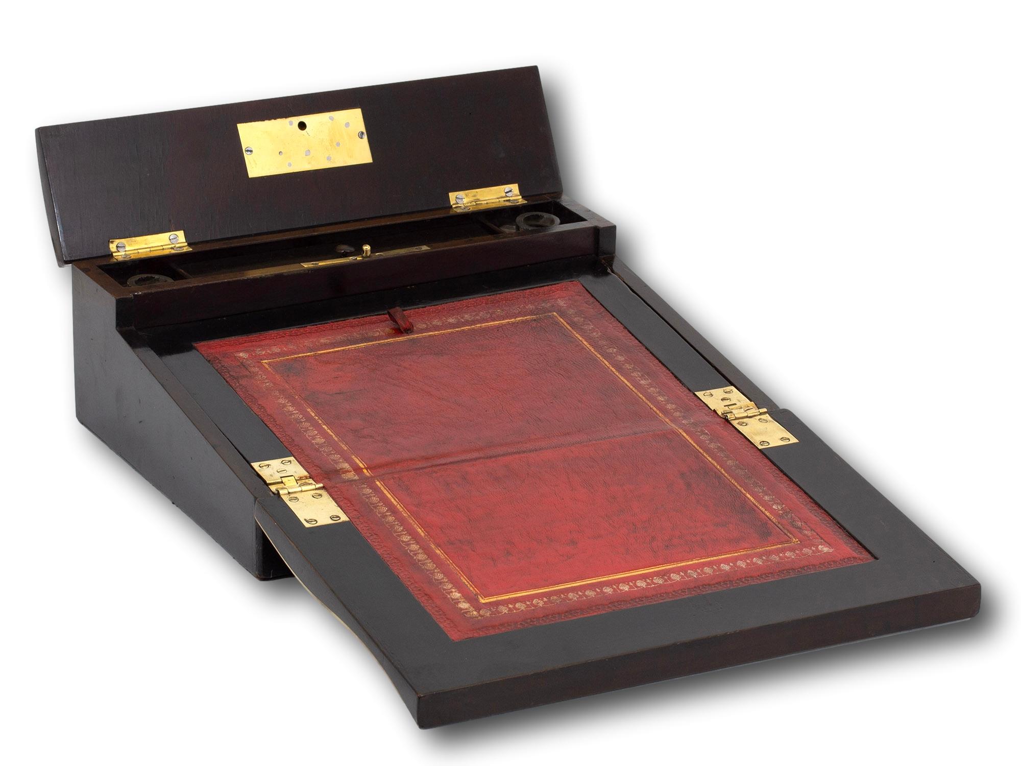 Antique French Boulle Writing Box For Sale 2