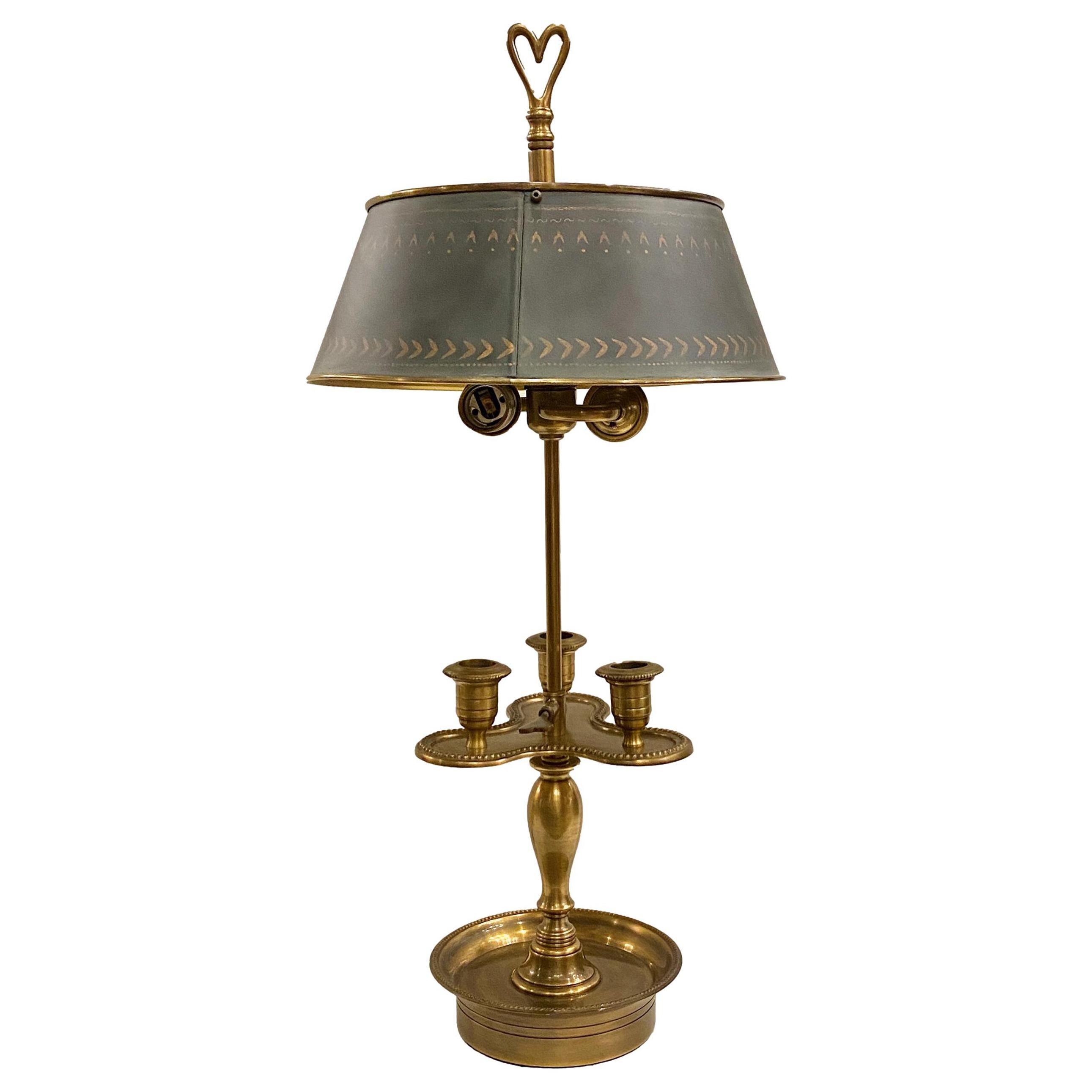 Antique French Boulliote Lamp