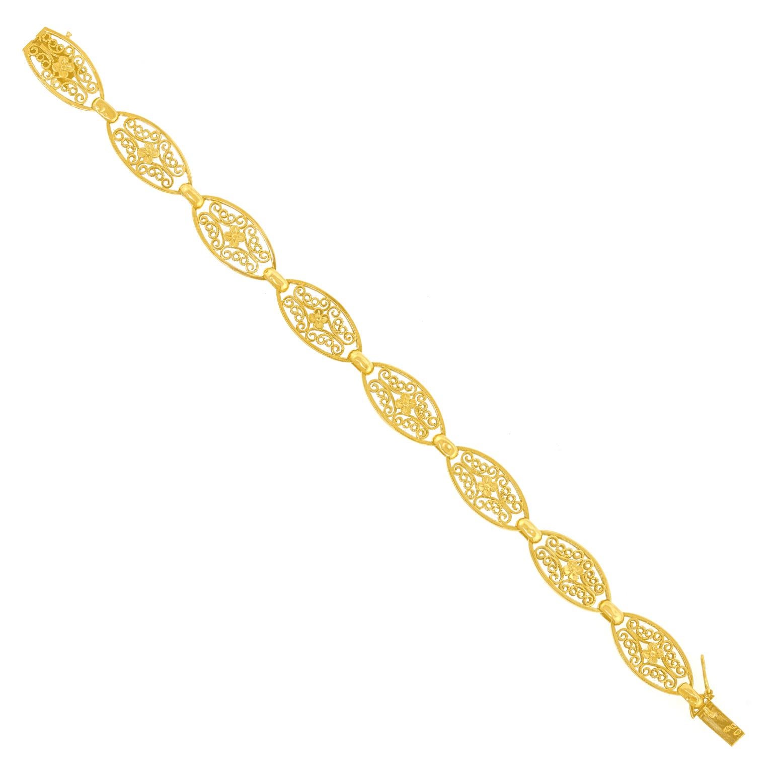 Bracelet français ancien Excellent état - En vente à Litchfield, CT