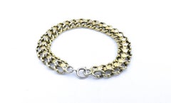 Antique French Bracelet in 9k & Silver with French Assay Marks, Circa 1910