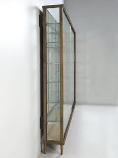 Antique French Brass Display Cabinet or Curio or Collection Cabinet
