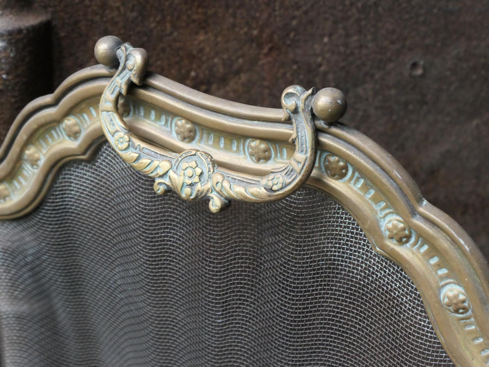Parafuoco francese in ottone Napoleone III, XIX secolo in vendita 1