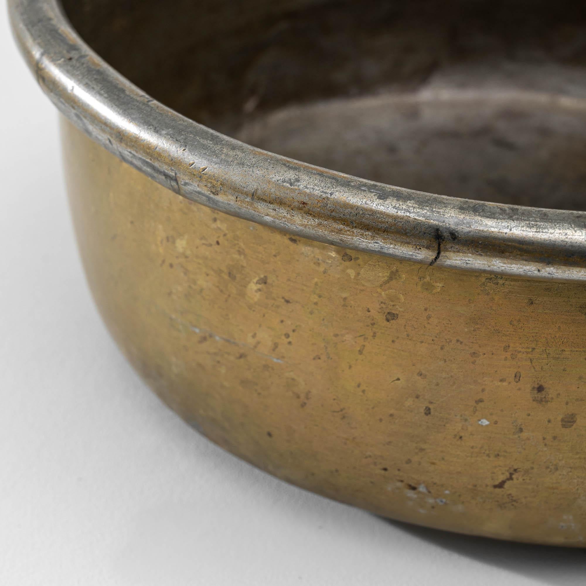 Antique French Brass Pot For Sale 3