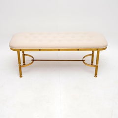Taburete de latón Antique French