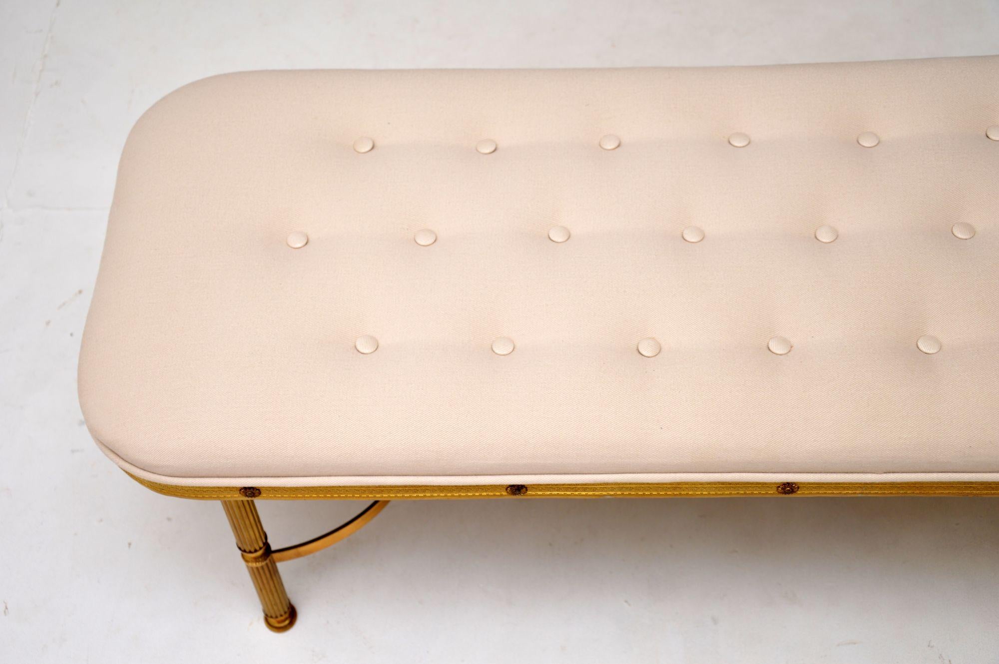 Mid-20th Century Antique French Brass Stool