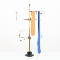 Antique French Brass Tie Rack