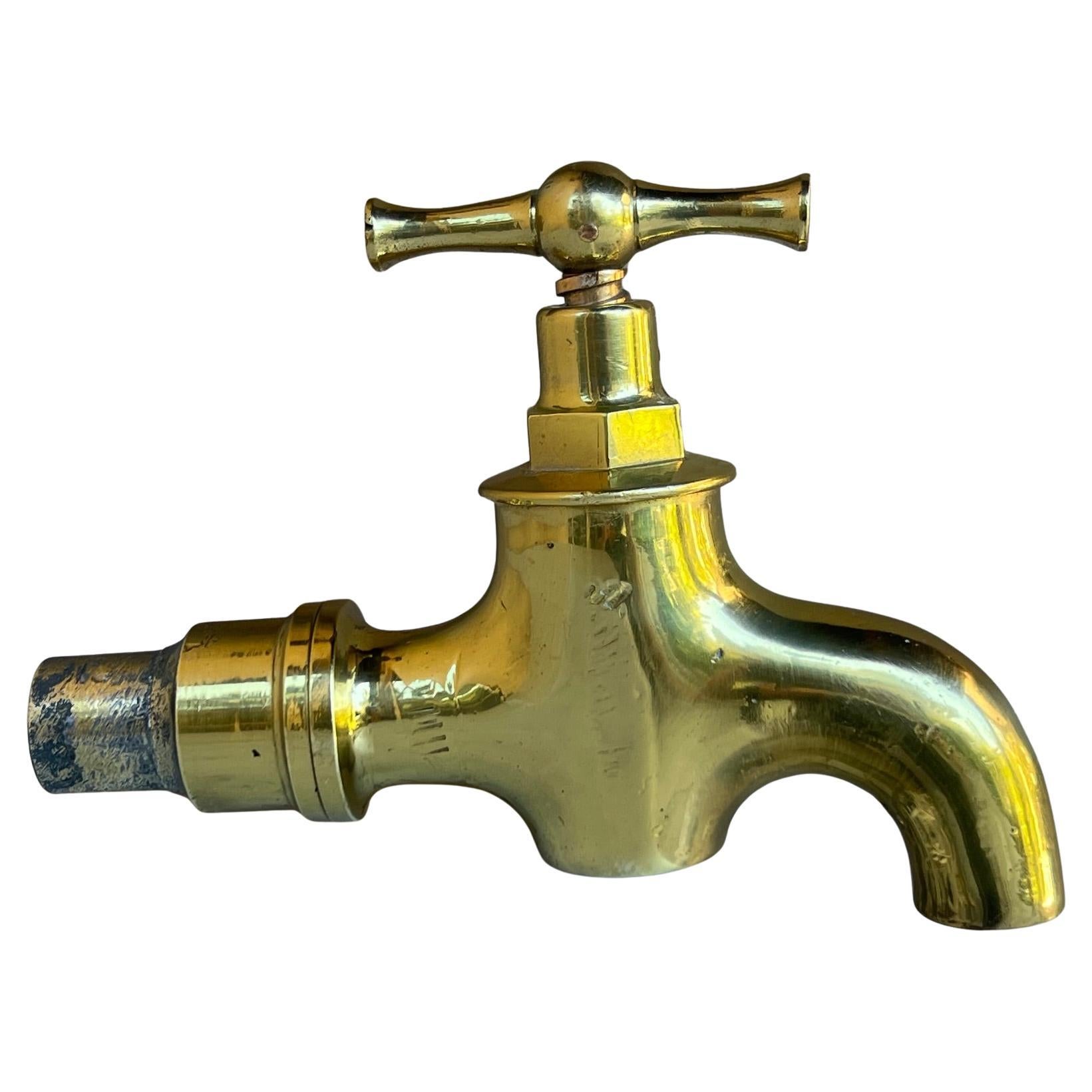 Antique French Brass Water Spout / Faucet