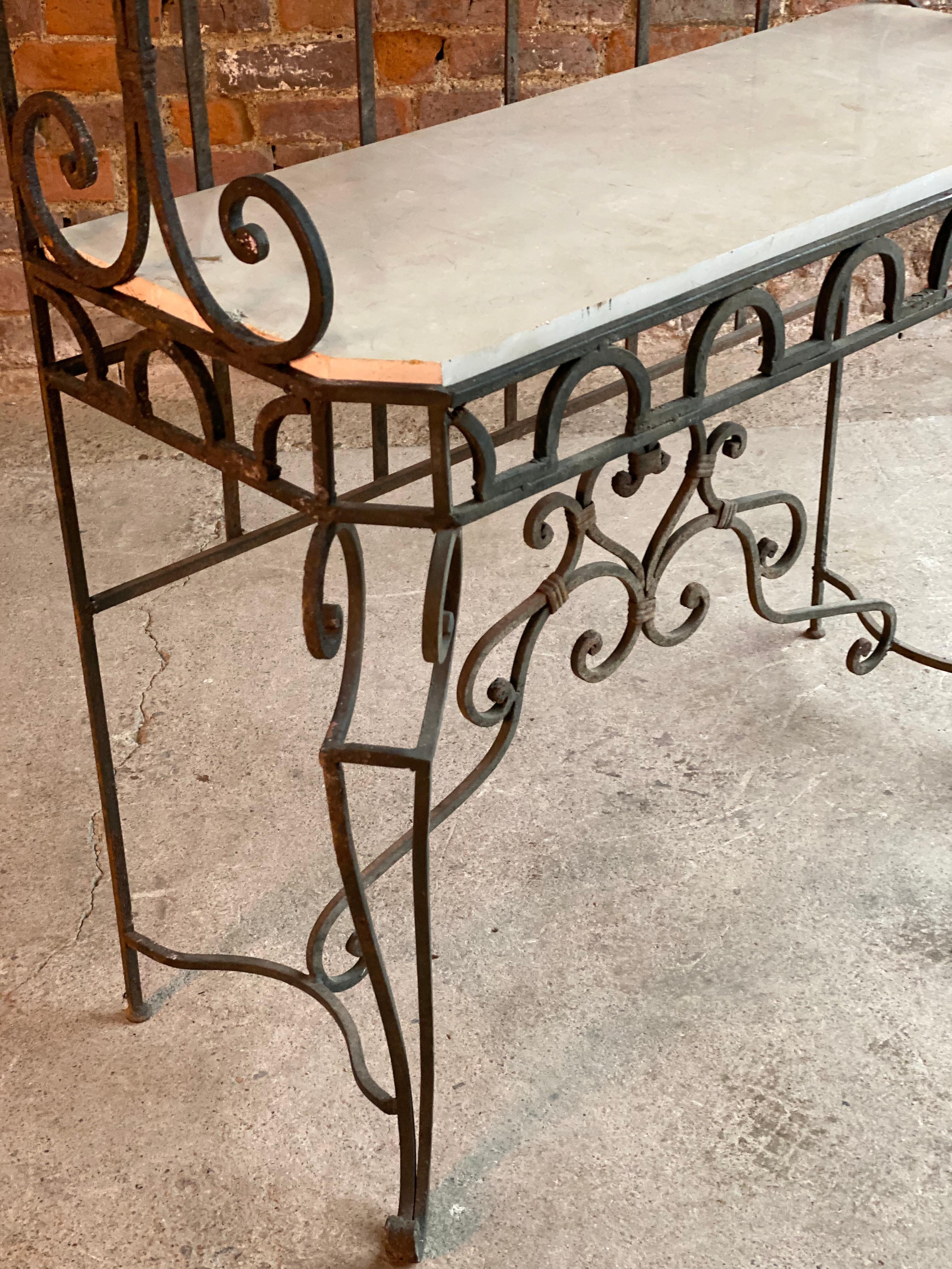 Antique French Bread Display Stand Iron Étagère 19th Century, France, circa 1890 In Good Condition In Longdon, Tewkesbury