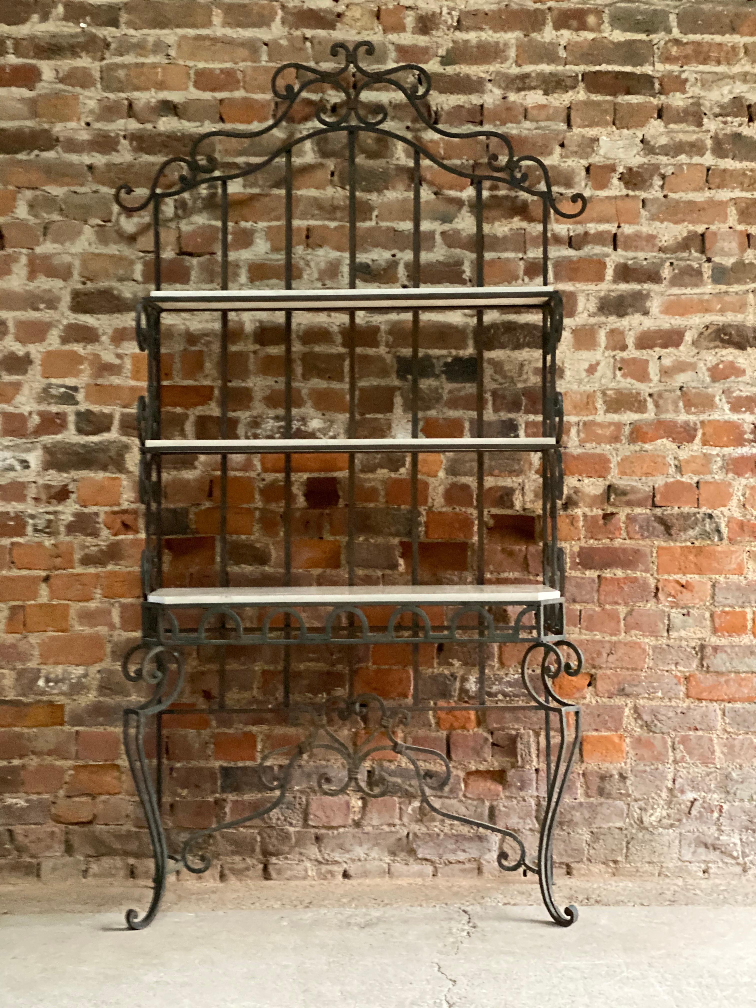 Antique French Bread Display Stand Iron Étagère 19th Century, France, circa 1890 1