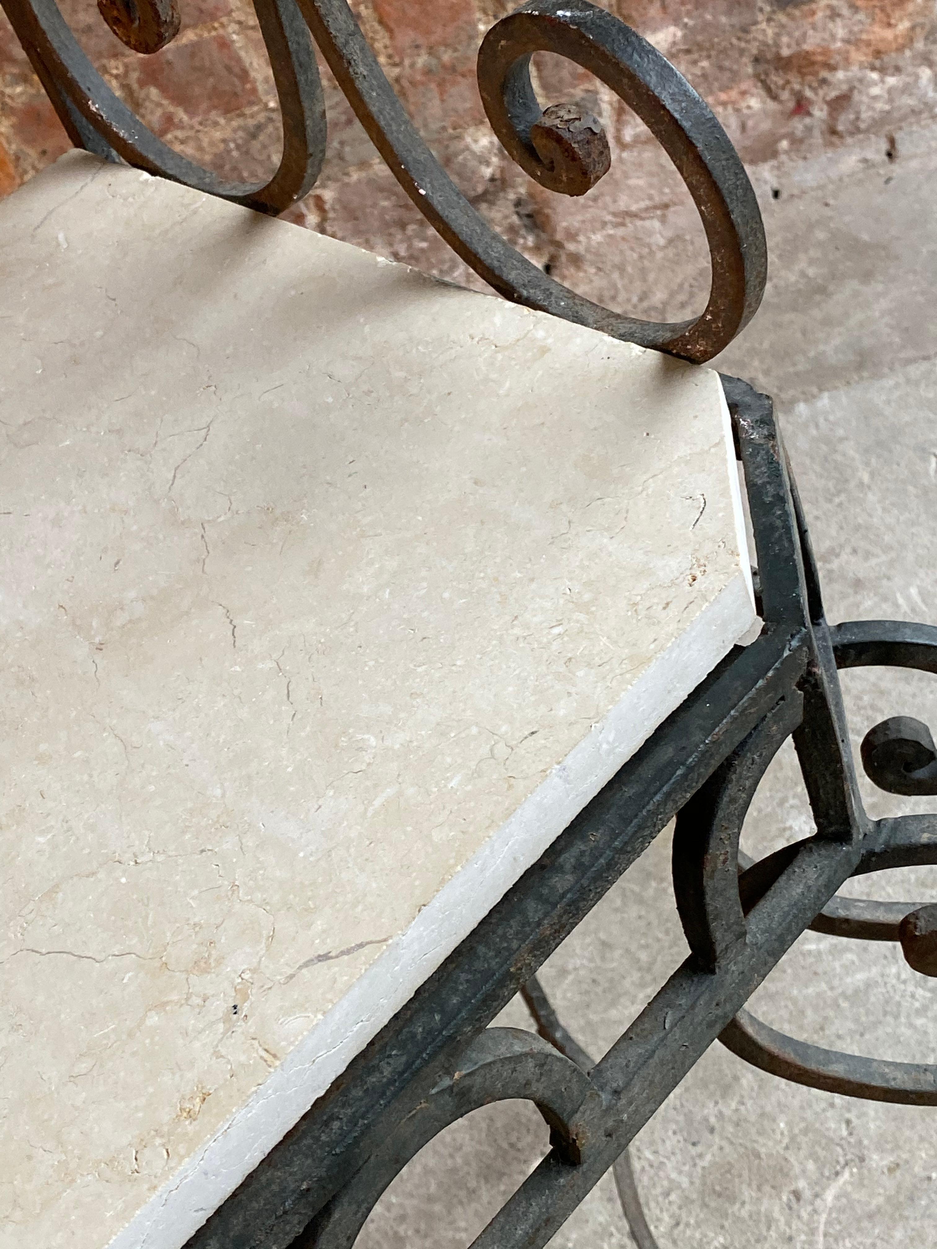 Antique French Bread Display Stand Iron Étagère 19th Century, France, circa 1890 2