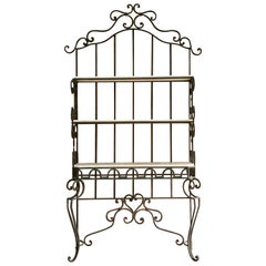 Antique French Bread Display Stand Iron Étagère 19th Century, France, circa 1890