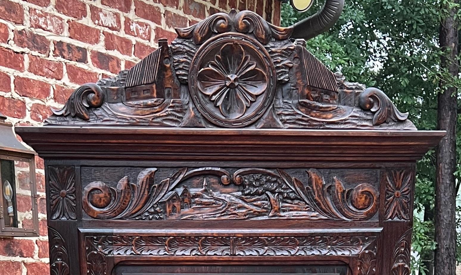 Chestnut Antique French Breton Antique French Breton Armoire Wardrobe Cabinet Linen 19thC