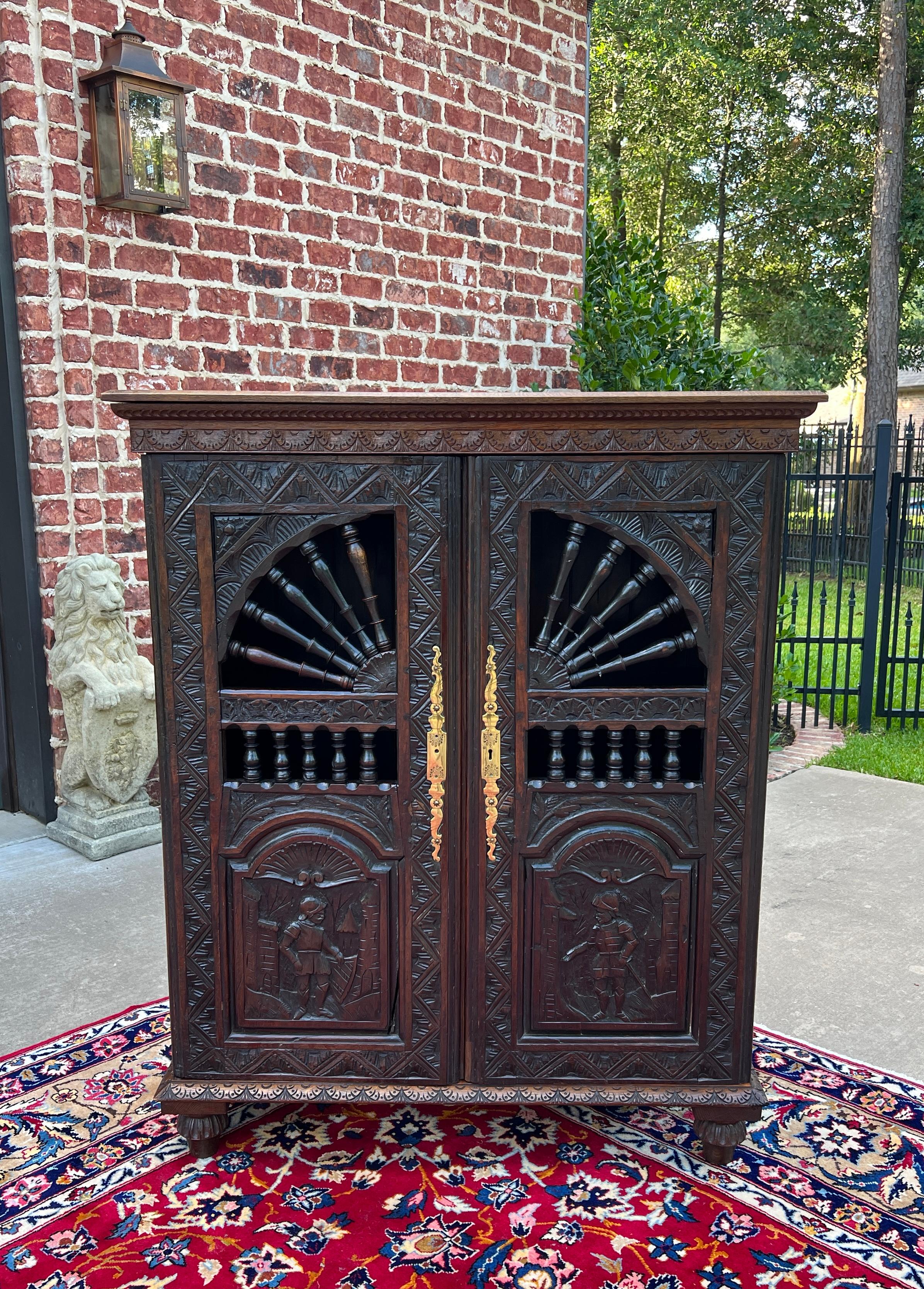     Beautifully Carved Antique French Oak Breton Cabinet Cupboard or Bookcase~~c. 1890s 

    Highly requested classic French Breton design~~Breton (sometimes known as Brittany) furniture originated in late 19th century France in a region to the
