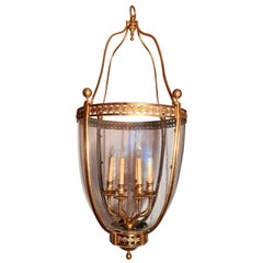 Antique French Bronze 19th Century Lantern