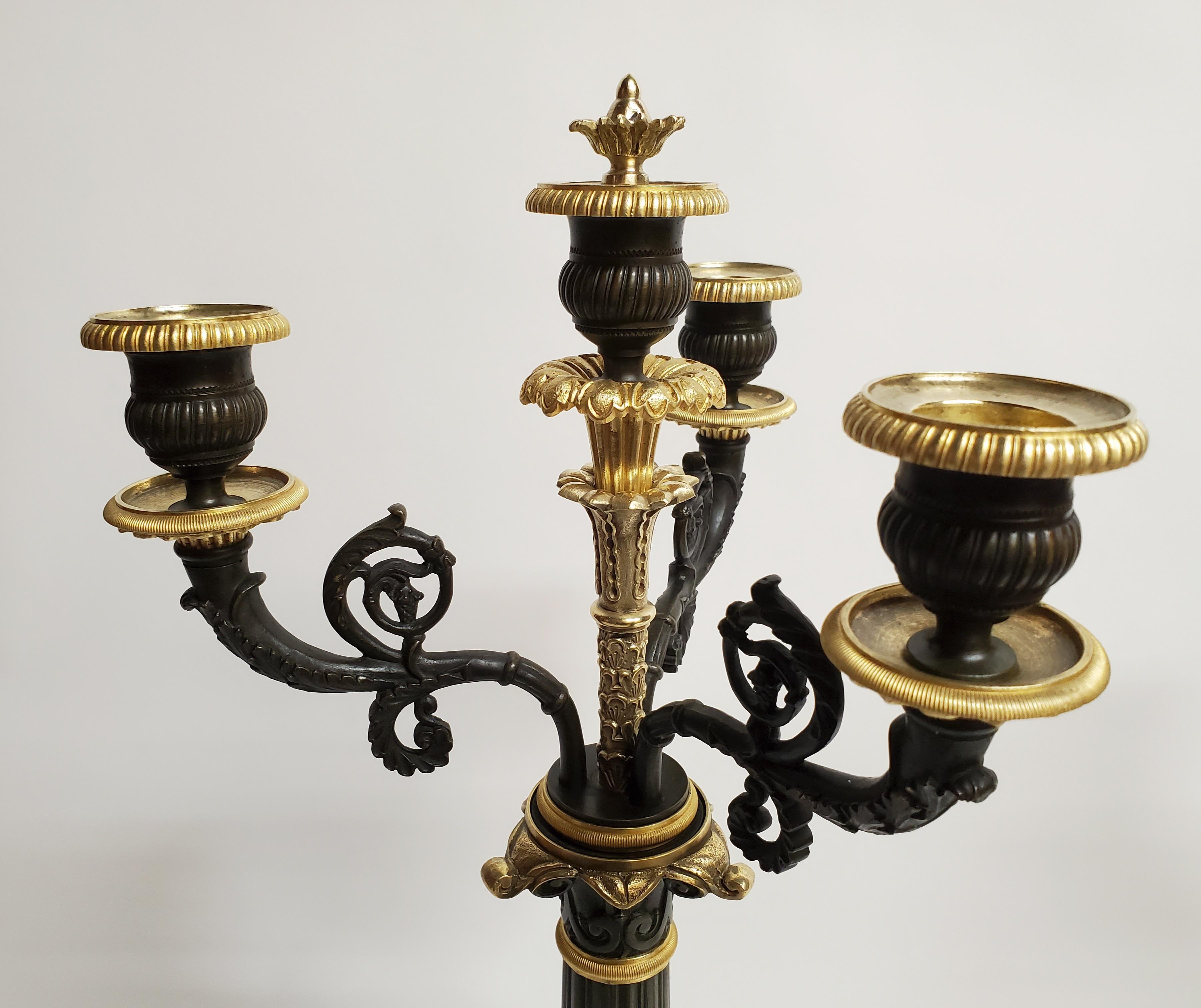 Very handsome, stylish candelabra that would work well in any home setting.