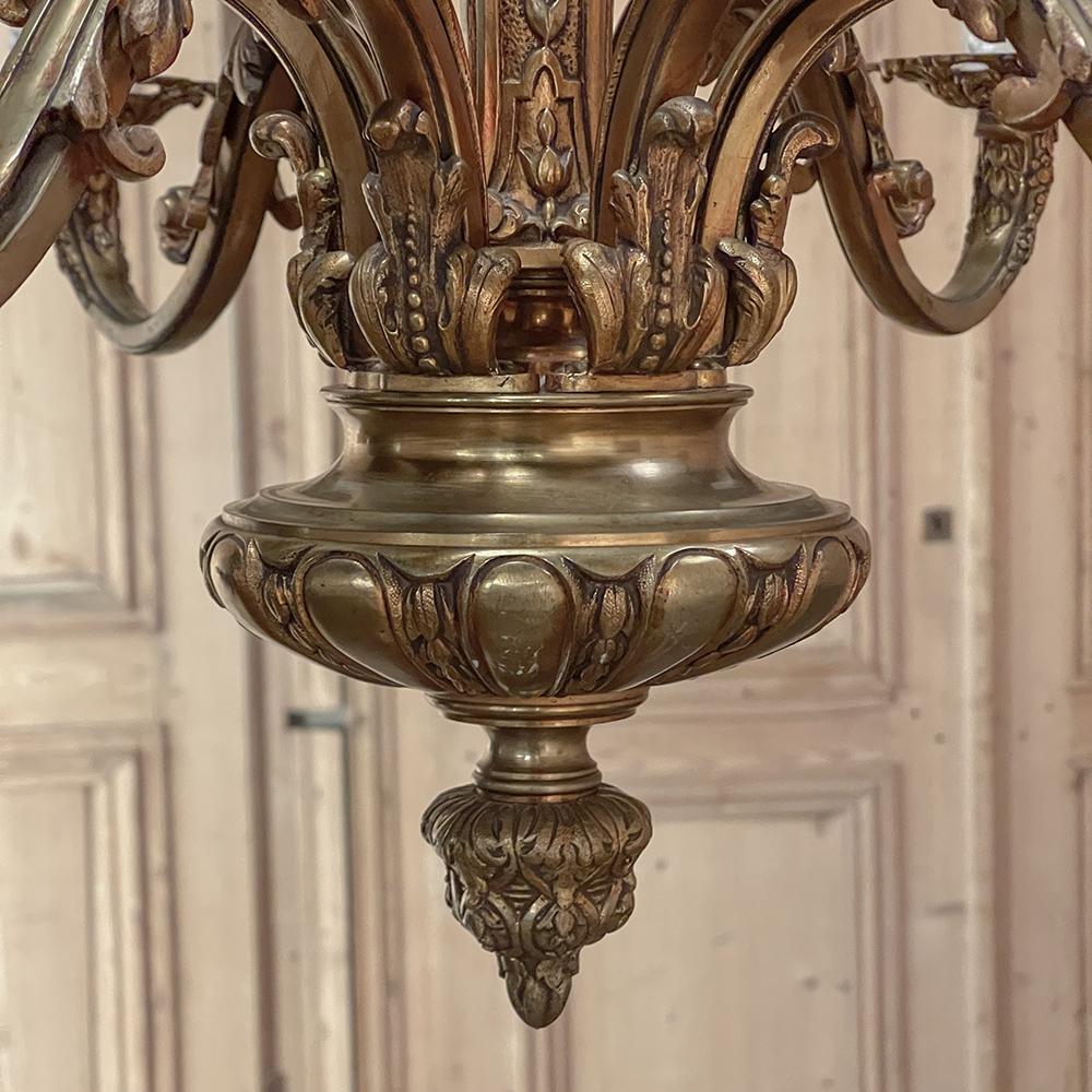 Antiker französischer Bronze-Barock-Kronleuchter „Mazarin“ im Angebot 5