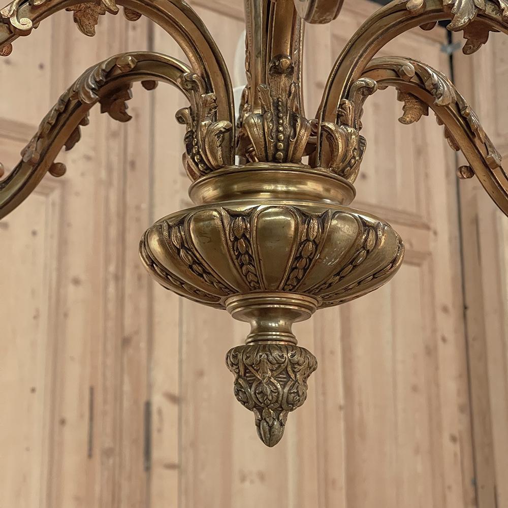 Antiker französischer Bronze-Barock-Kronleuchter „Mazarin“ im Angebot 8