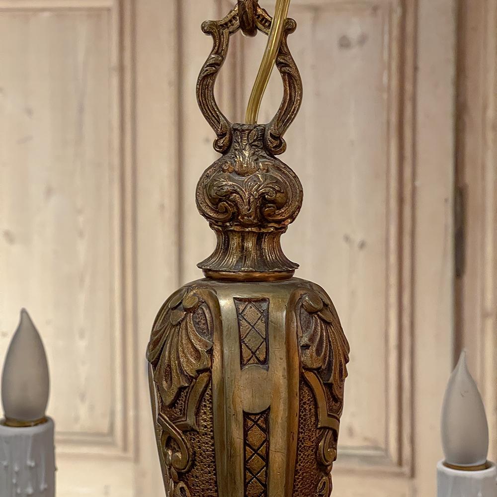 Antiker französischer Bronze-Barock-Kronleuchter „Mazarin“ im Angebot 11