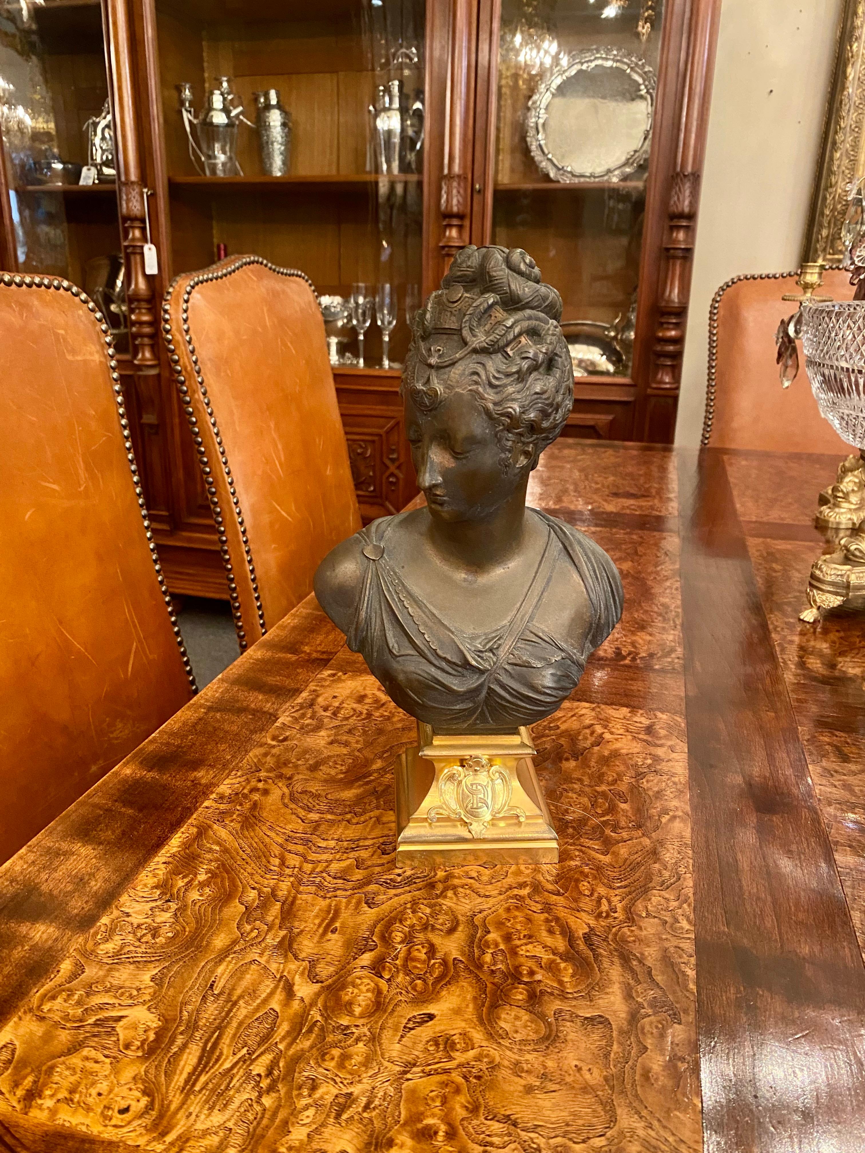 Antique French Bronze Bust of 