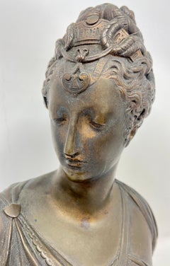 Buste français ancien de Diane de Poitiers, d'après Jean Goujon