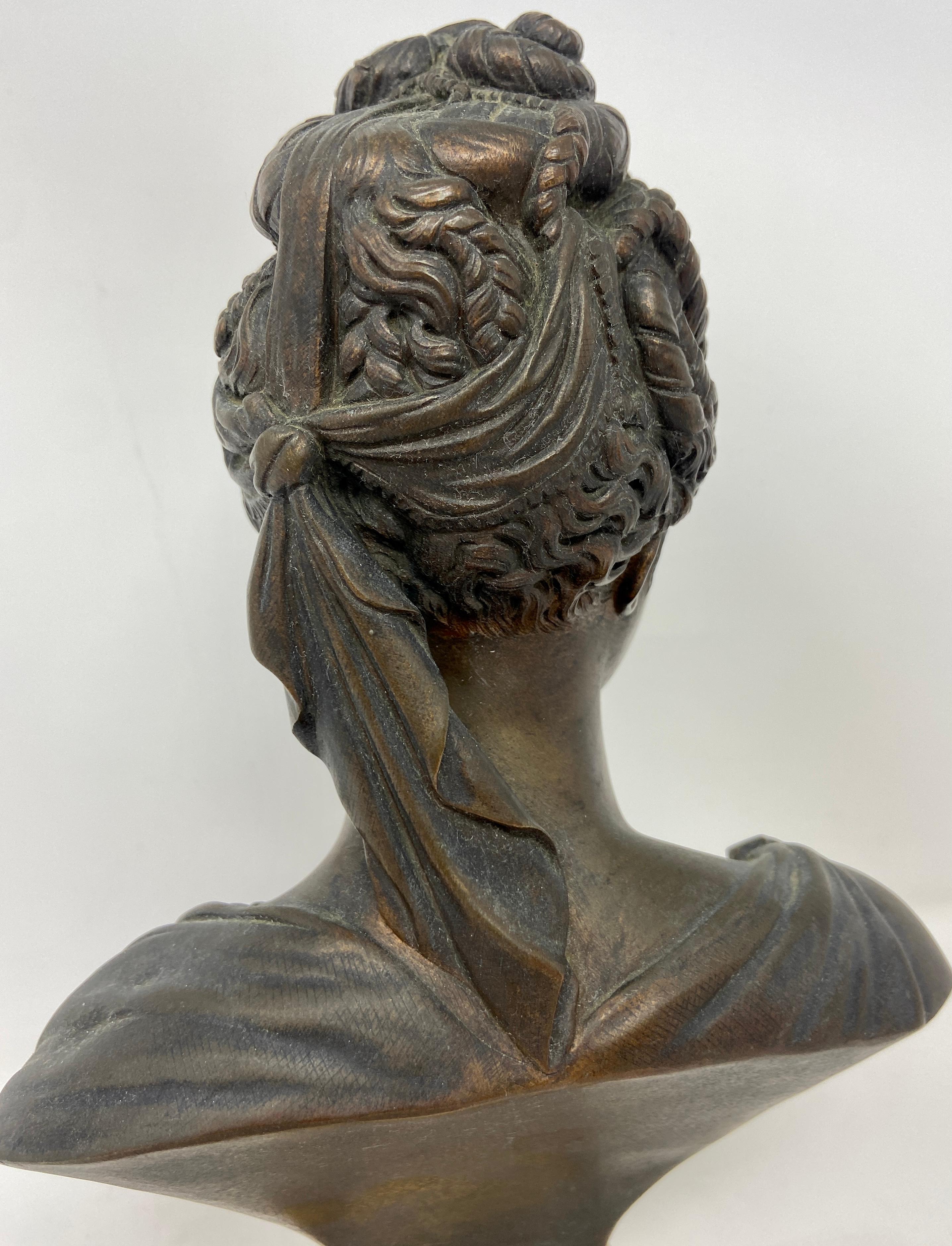 20th Century Antique French Bronze Bust of 