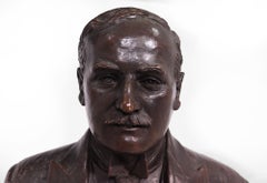 Antique French Bronze Bust Of G, Gars born 1878
