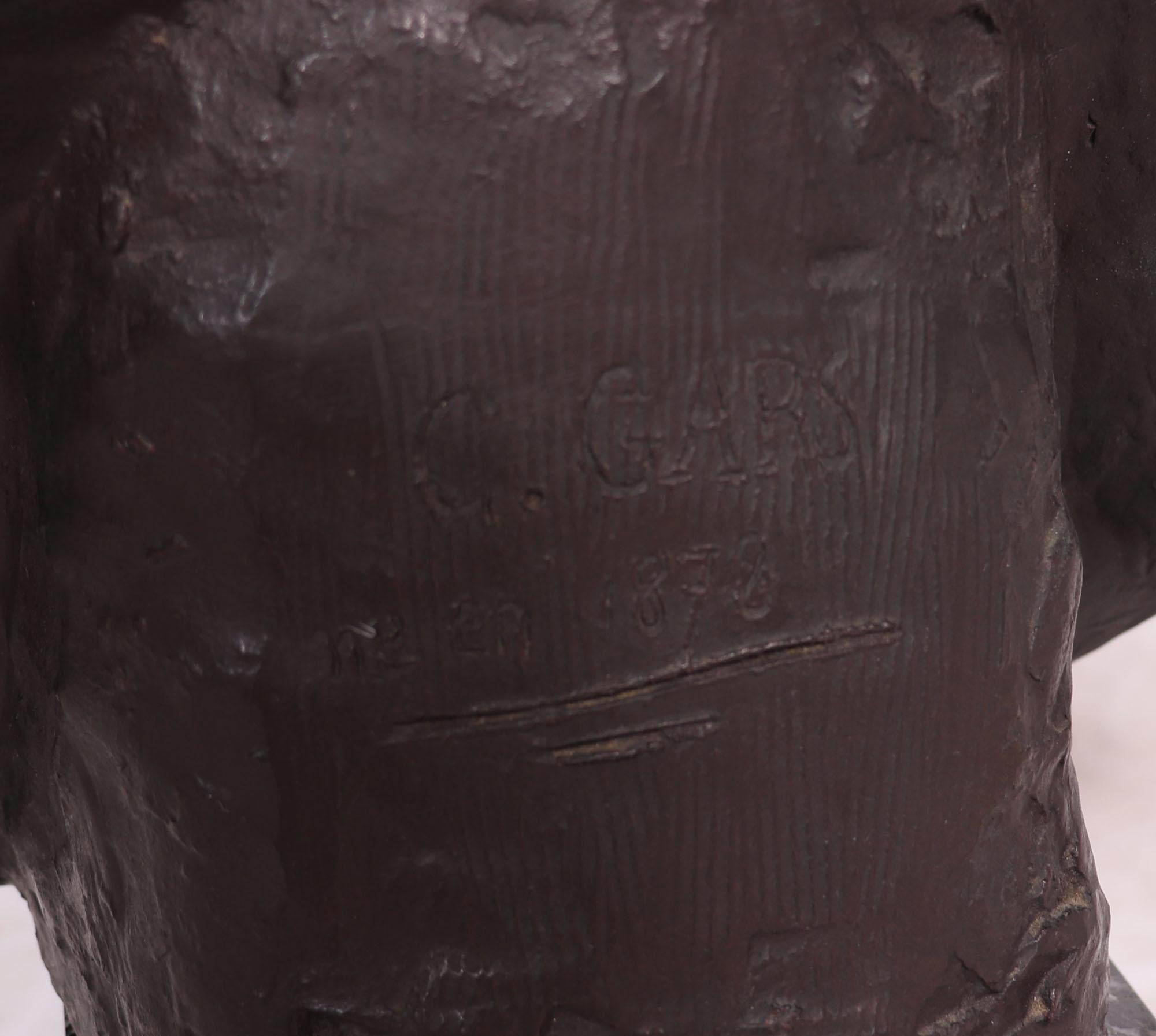 Antike franzsische Bronzebste von G,Gars, geboren 1878 (Frühes 20. Jahrhundert) im Angebot