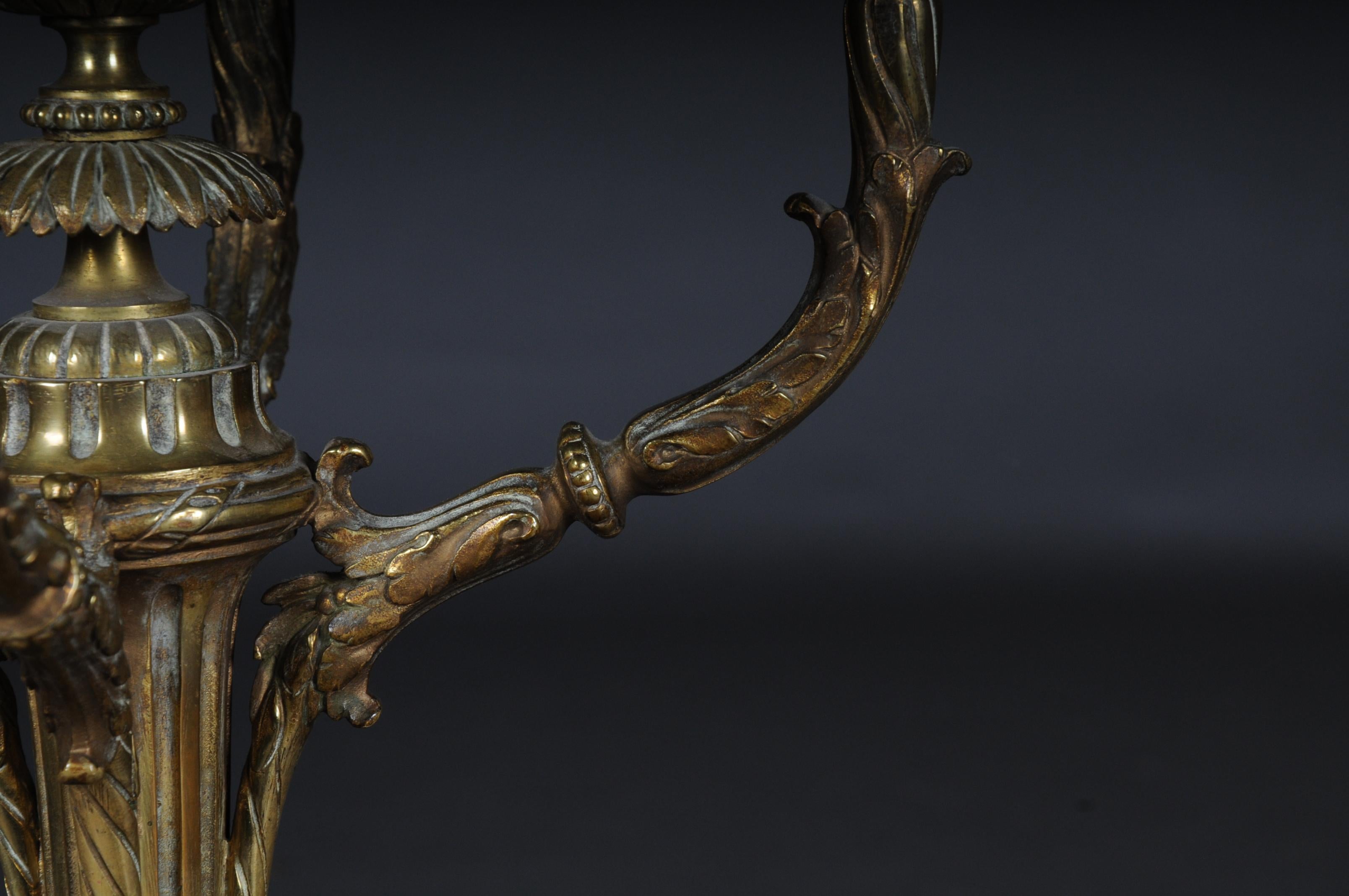 Antique French Bronze Candelabra / Candelabro Louis Seize XVI in vendita 6