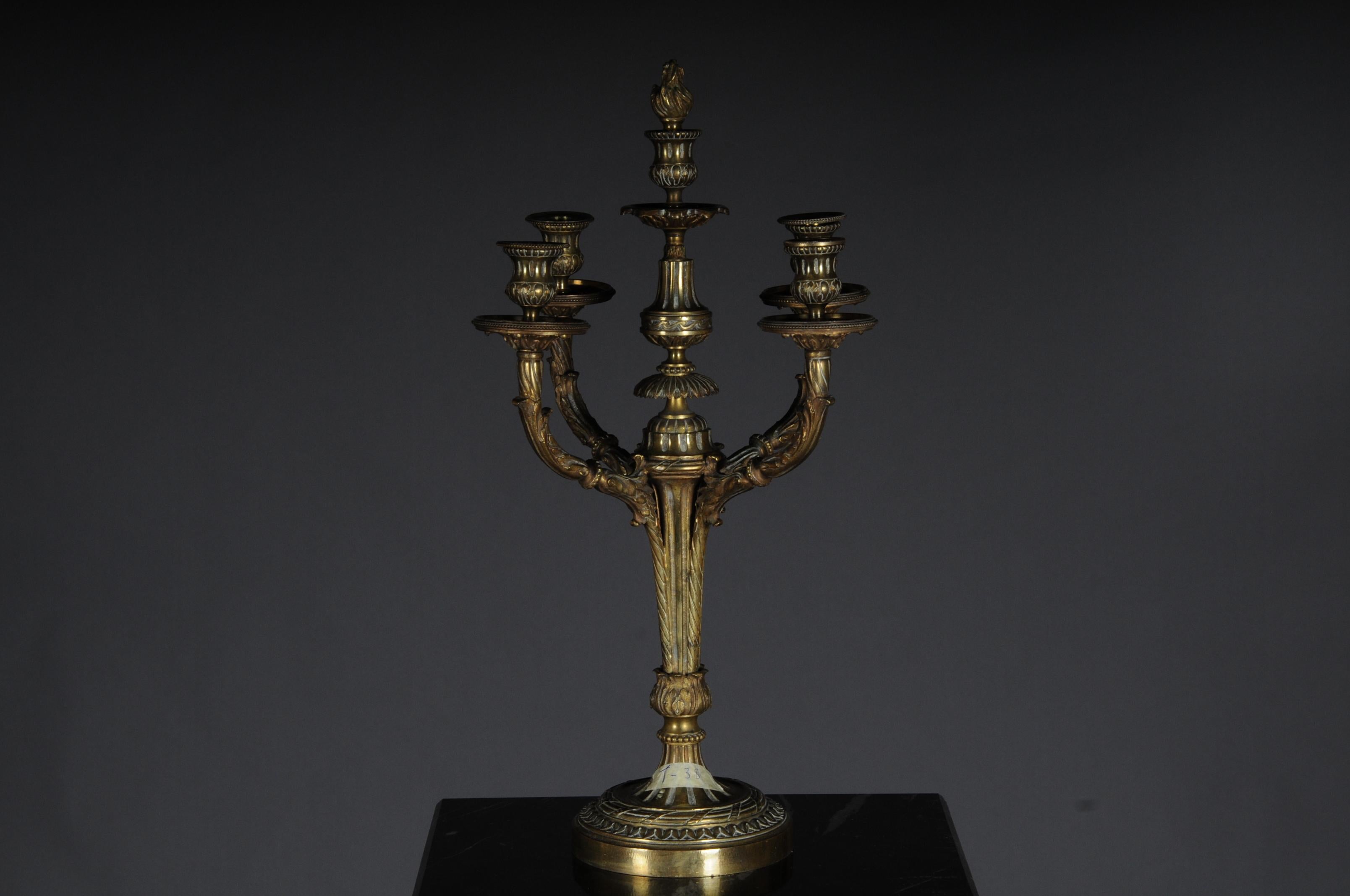 antique bronze candelabra