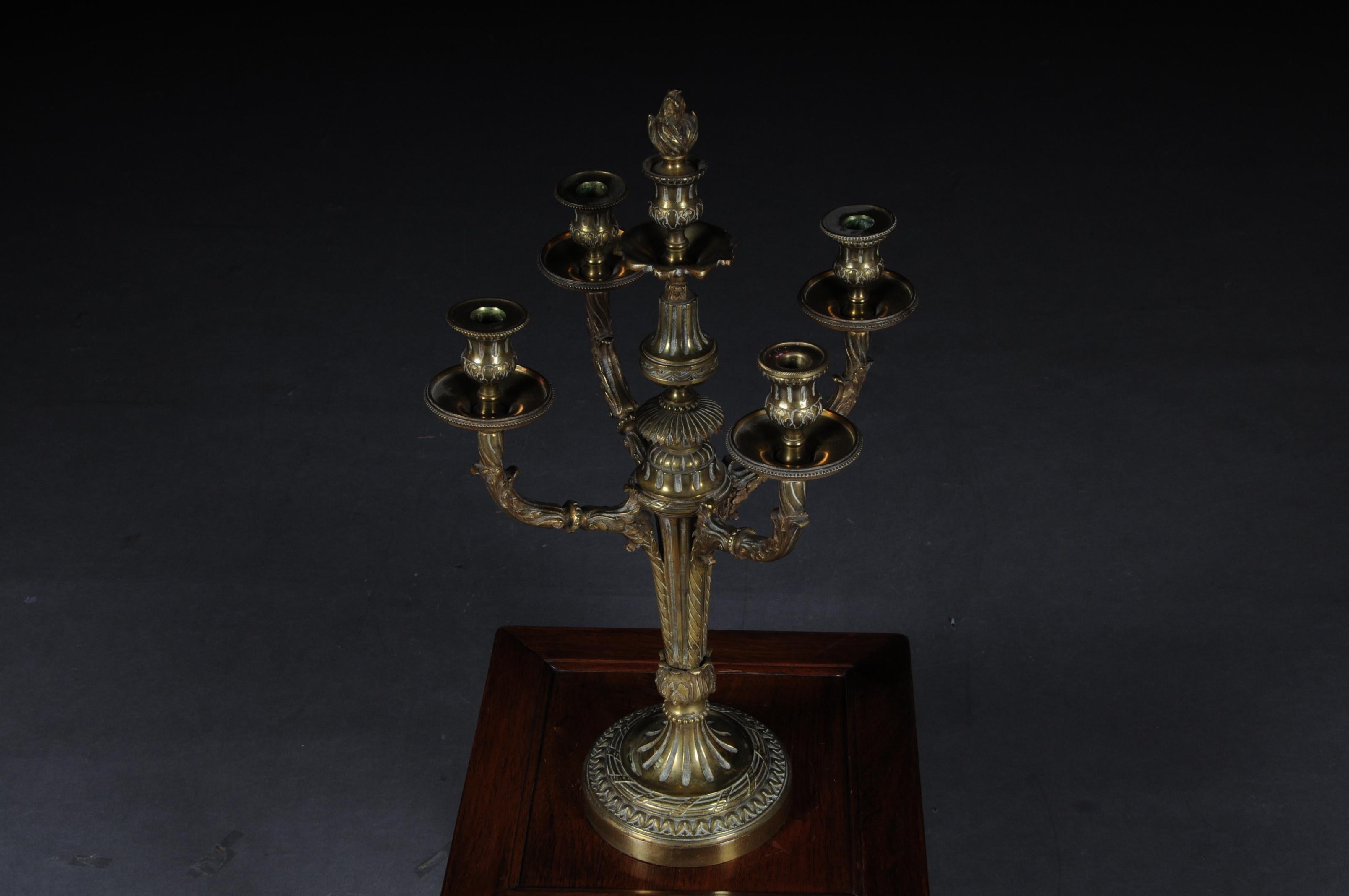 Antique French Bronze Candelabra / Candelabra Louis Seize XVI For Sale 3