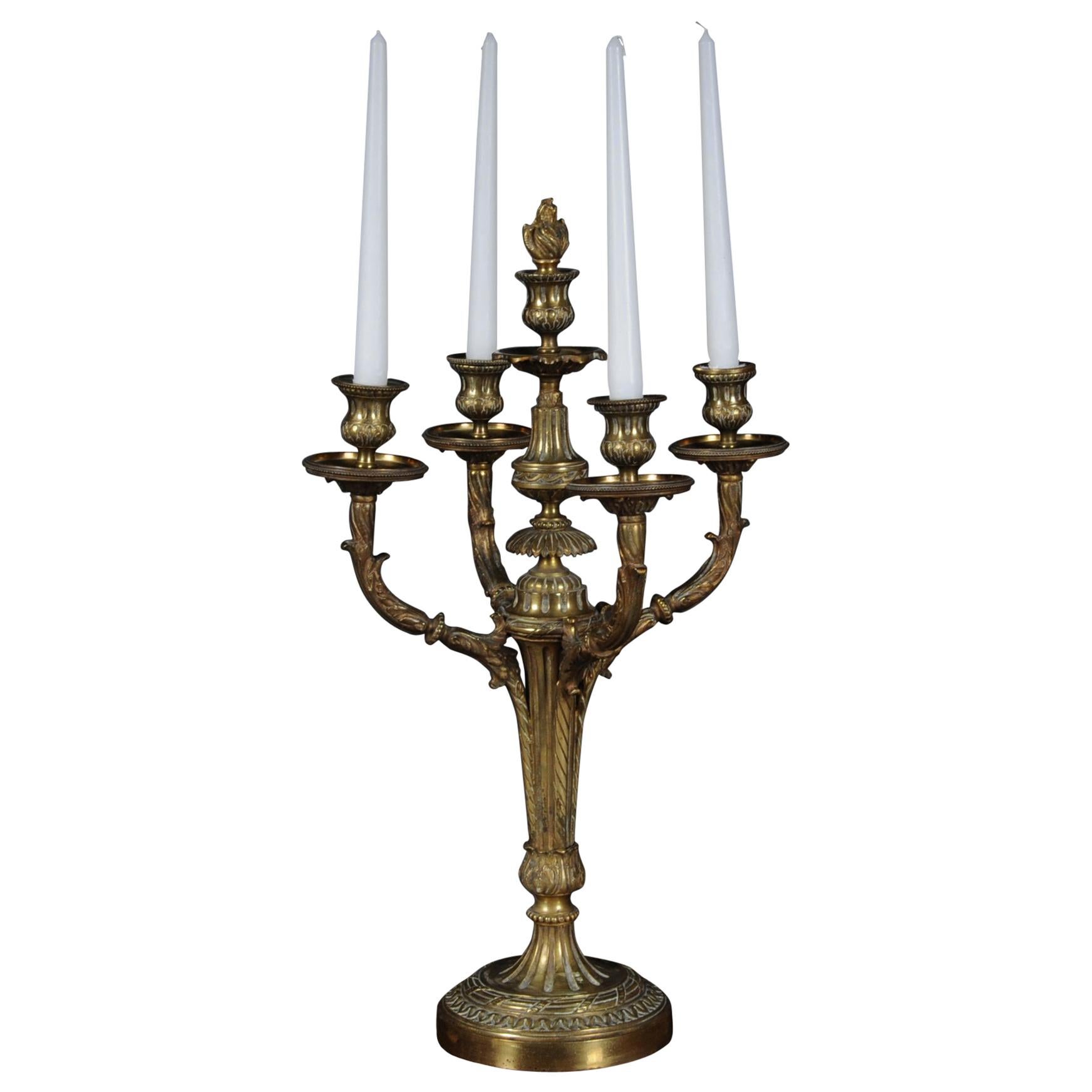 Antique French Bronze Candelabra / Candelabra Louis Seize XVI For Sale