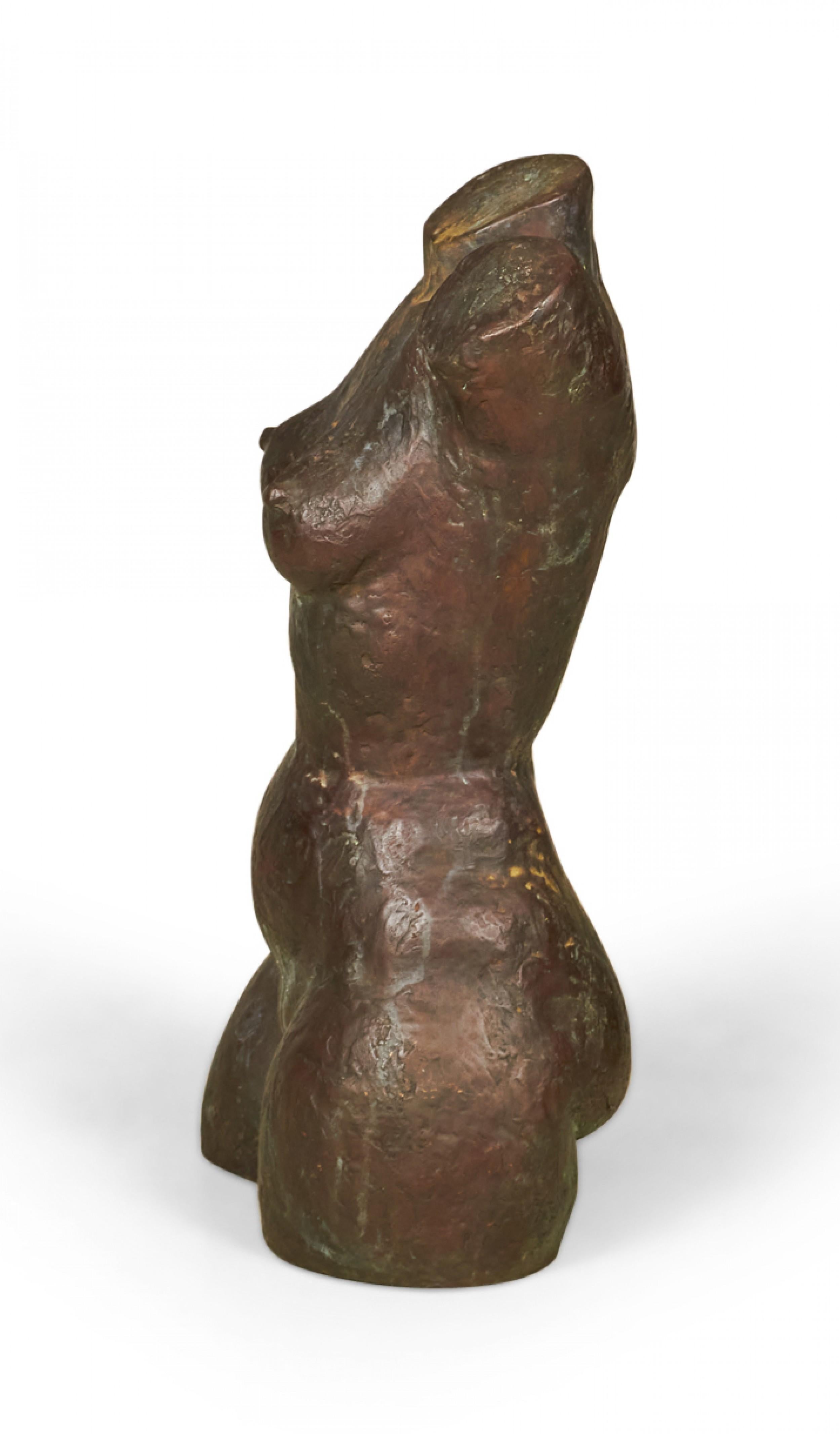 Antike französische Bronzeskulptur eines weiblichen Torso aus Bronzeguss (nach Aristide Maill (Sonstiges) im Angebot