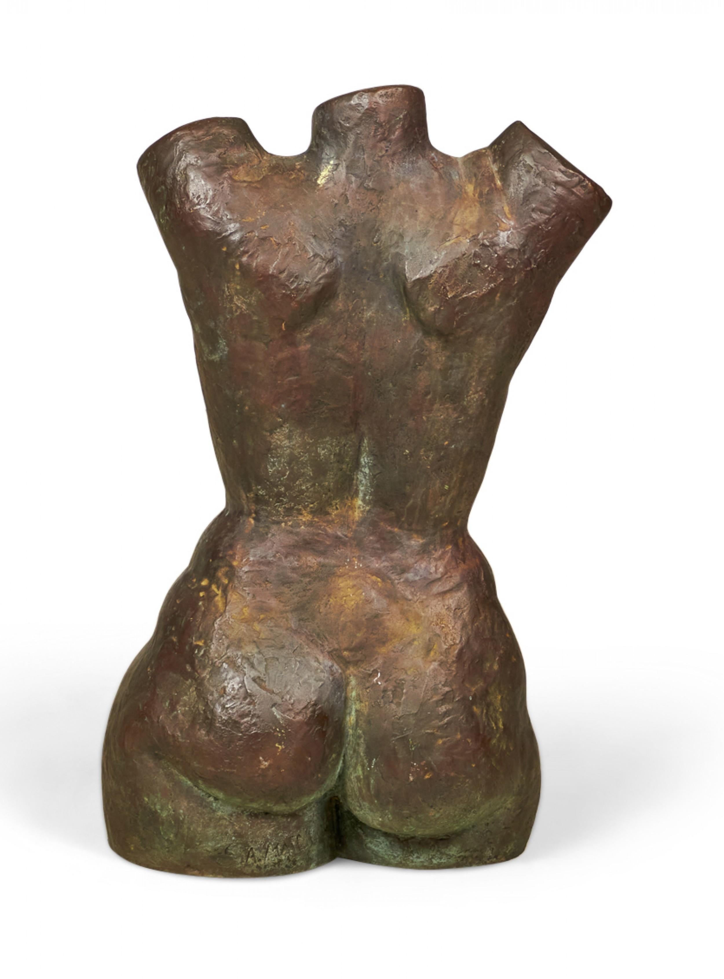 Antike französische Bronzeskulptur eines weiblichen Torso aus Bronzeguss (nach Aristide Maill im Zustand „Gut“ im Angebot in New York, NY