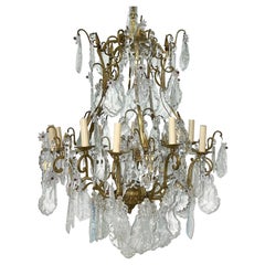 Antique French Bronze Chandelier