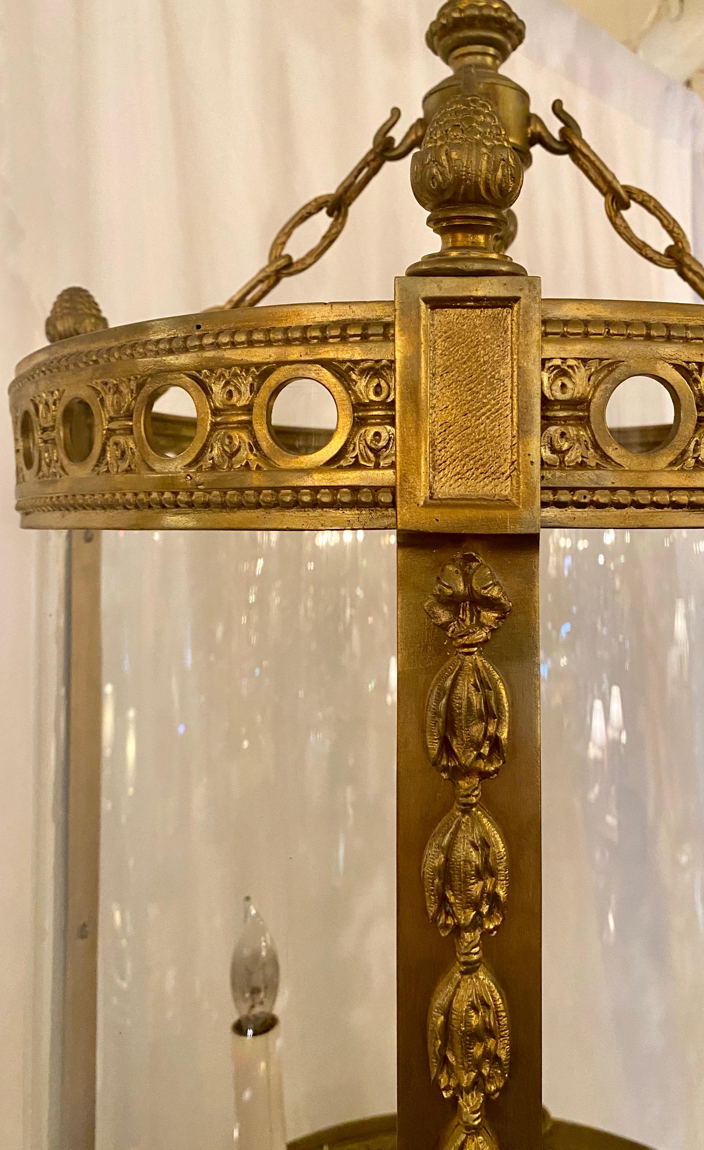 Antique French Bronze Doré Chateau Lantern, circa 1850-1870 in vendita 1
