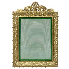 Antique French Bronze D'ore Desktop Picture Frame, circa 1890