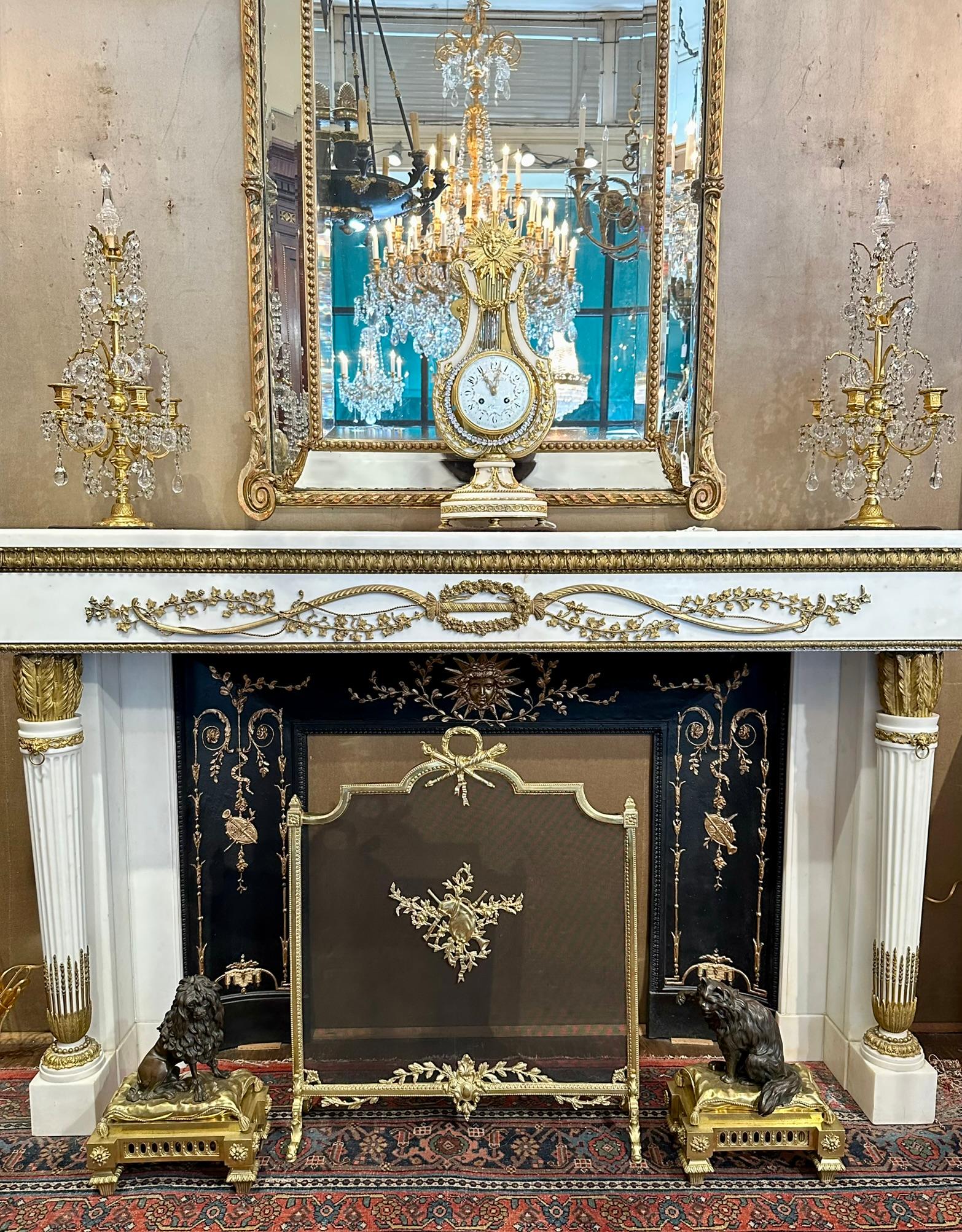 Antique French Bronze D'Ore Fire Screen, Circa 1875-1895. For Sale 3