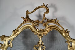 Antique French Bronze D'ore Napoleon III Firescreen