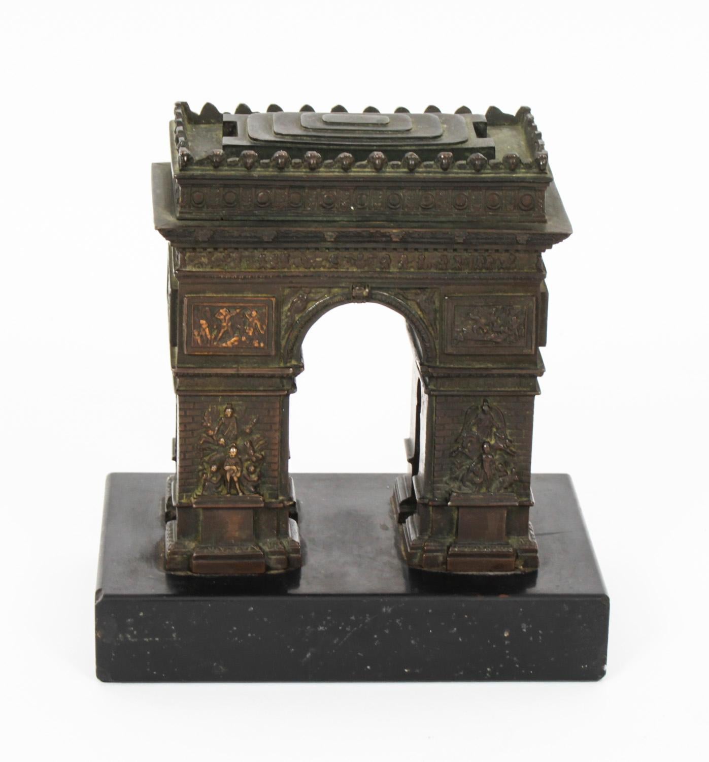 Antique French Bronze Grand Tour Model of the Arc De Triomphe, 19th Century 7